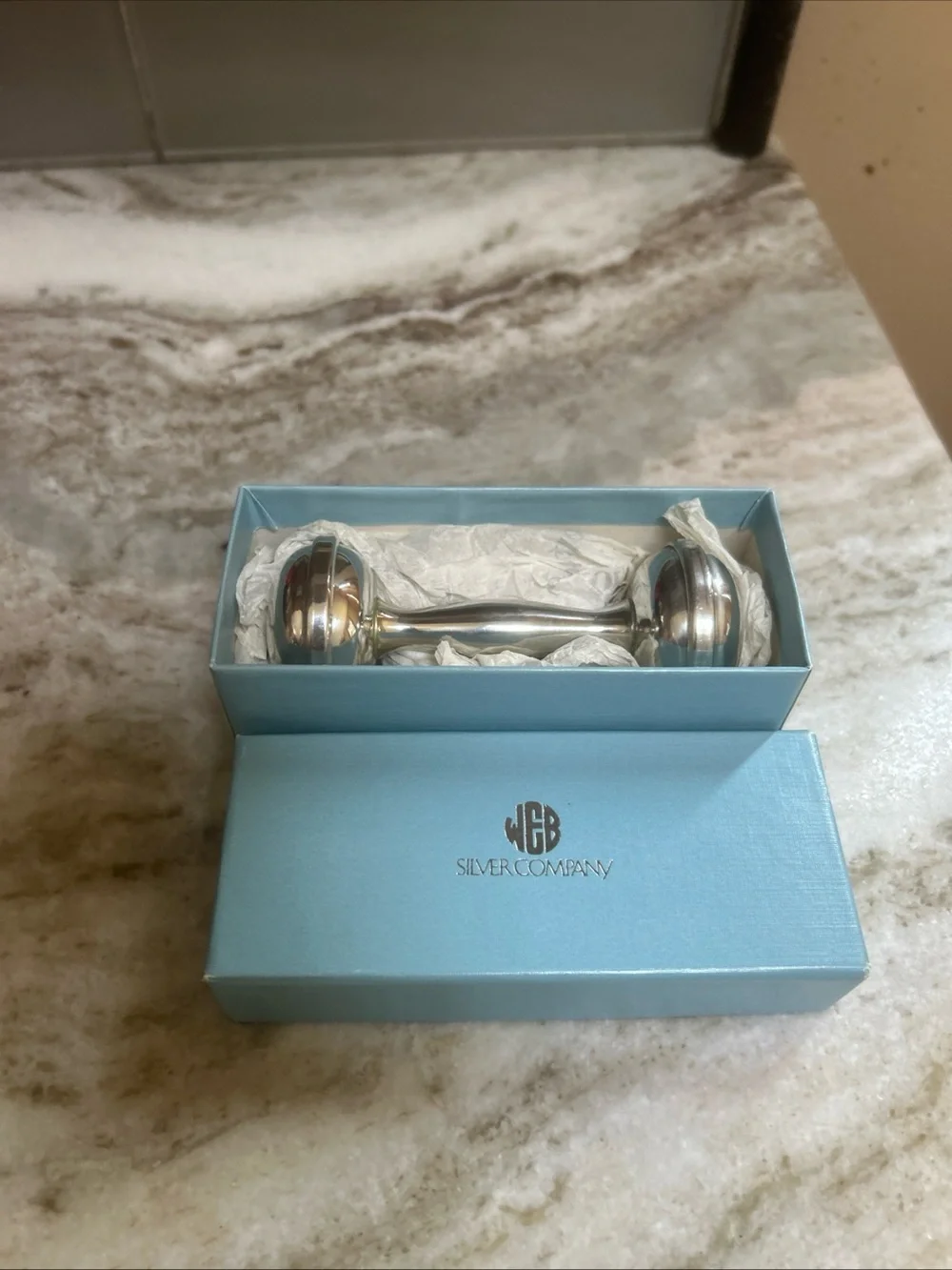 Silver Company Pewter Dumbell Style 4